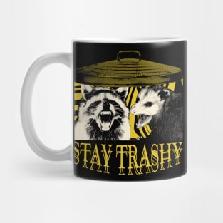 Stay Trashy Raccoon Opossum Mug